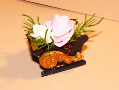 Dekorační saně černé (dlouhé,nízké)