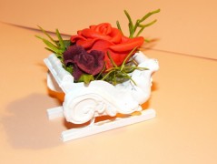 Dekorační saně černé (dlouhé,nízké)