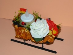 Dekorační saně černé (dlouhé,nízké)