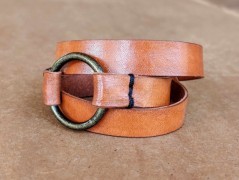 Pánský kožený nátepník, šíře 5 cm