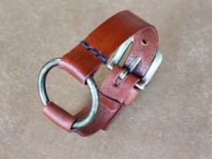 Pánský kožený nátepník, šíře 5 cm