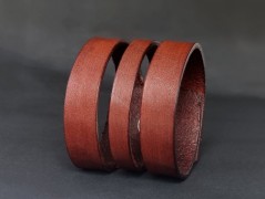 Pánský kožený nátepník, šíře 5 cm