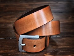 Pánský kožený nátepník, šíře 5 cm