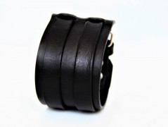 Pánský kožený nátepník, šíře 5 cm