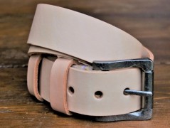 Pánský kožený nátepník, šíře 5 cm