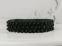 Pánský kožený nátepník, šíře 5 cm