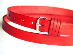 Pánský kožený nátepník, šíře 5 cm