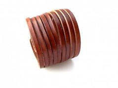 Pánský kožený nátepník, šíře 5 cm