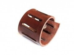 Pánský kožený nátepník, šíře 5 cm