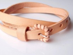 Pánský kožený nátepník, šíře 5 cm