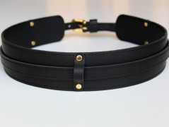 Pánský kožený nátepník, šíře 5 cm