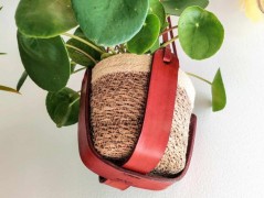 Pánský kožený nátepník, šíře 5 cm