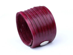 Pánský kožený nátepník, šíře 5 cm