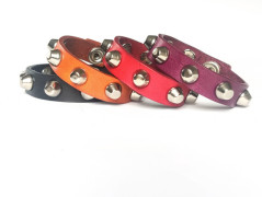 Pánský kožený nátepník, šíře 5 cm