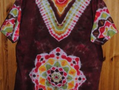 Batik.tričko  - Moře kvete