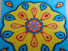 Batik.tričko  - Moře kvete