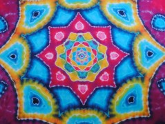 Batik.tričko  - Moře kvete
