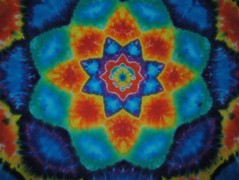 Batik.tričko  - Moře kvete