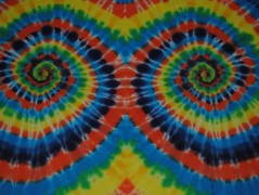 Batik.tričko  - Moře kvete