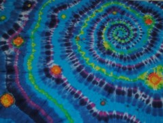 Batik.tričko  - Moře kvete