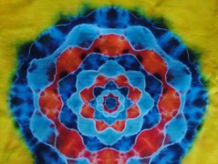 Batik.tričko  - Moře kvete