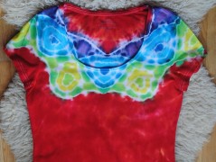 Batik.tričko  - Moře kvete