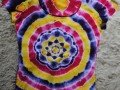 Batik. tričko  Malinovo-ostružinové