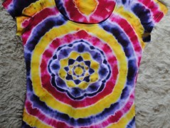 Batik.tričko  - Moře kvete