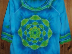 Batik.tričko  - Moře kvete