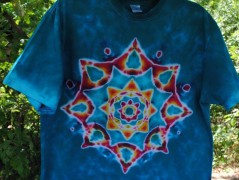 Batik.tričko  - Moře kvete