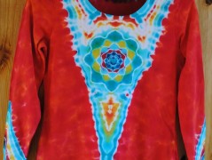 Batik.tričko  - Moře kvete