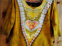 Batik.tričko  - Moře kvete