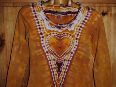 Batik.tričko  - Moře kvete