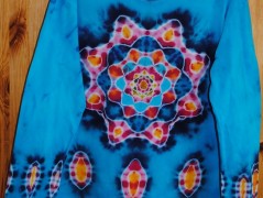Batik.tričko  - Moře kvete