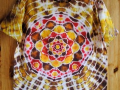 Batik.tričko  - Moře kvete