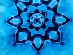 Batik.tričko  - Moře kvete