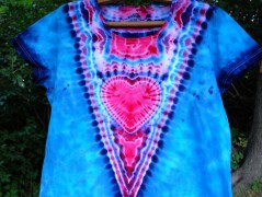 Batik.tričko  - Moře kvete