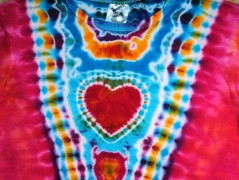 Batik.tričko  - Moře kvete