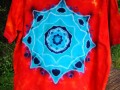 Batik. tričko - Oheň a voda