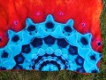 Batik. tričko - Oheň a voda