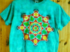 Batik.tričko  - Moře kvete