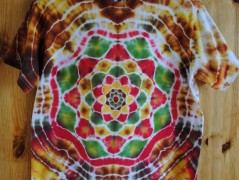 Batik.tričko  - Moře kvete