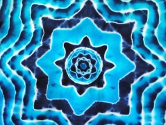 Batik.tričko  - Moře kvete