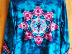 Batik.tričko  - Moře kvete