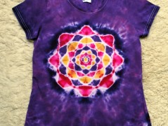 Batik.tričko  - Moře kvete
