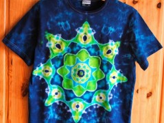 Batik.tričko  - Moře kvete