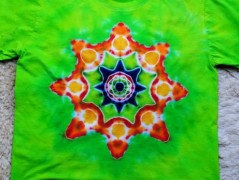 Batik.tričko  - Moře kvete