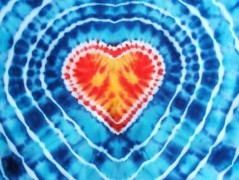 Batik.tričko  - Moře kvete