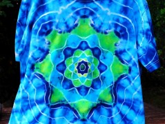 Batik.tričko  - Moře kvete