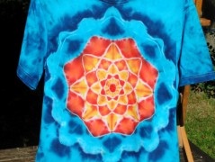 Batik.tričko  - Moře kvete